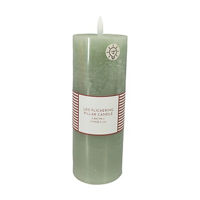 Unscented Multicolor LED Pillar Candle, 8 in, 4
