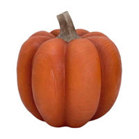 Harvest Wooden Orange Pumpkin Décor, 9 in
