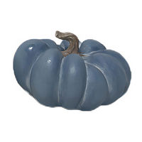 Resin Pumpkin Harvest Decor, Blue, 9 in