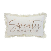 Sweater Weather Pillow, 20x12 in