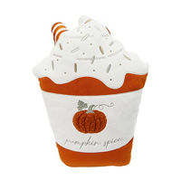 Polyester Pumpkin Spice Shaped Pillow, 13 in