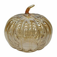 Glass Luster Pumpkin Tabletop Decor, 8 in