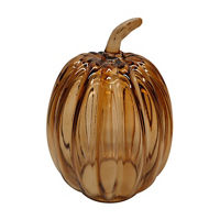 Glass Luster Pumpkin Tabletop Decor, 7 in