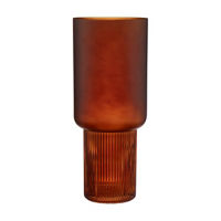 Brown Pillar Vase, 13 in