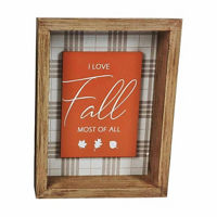 MDF Fall Sentiment Box Top Sign, 9x7 in