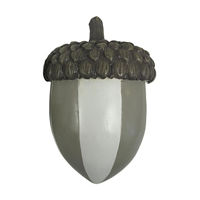 Striped Polyresin Acorn Tabletop Decor, 4x6 in