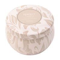 Perfect Pumpkin Scented Beige Tin Candle, 5 oz