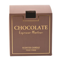 Chocolate Espresso Martini Scented Glass Boxed Candle, 7 oz