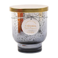 Caramel Apple Popcorn Scented Speckled Glass Candle, 16 oz