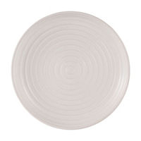 White Ceramic Speckled Side Plate, 8 in