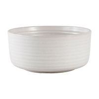 White Ceramic Speckled Cereal Bowl, 6 in