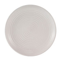 White Ceramic Speckled Dinner Plate, 10 in