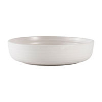 White Speckled Ceramic Pasta Bowl, 8 in
