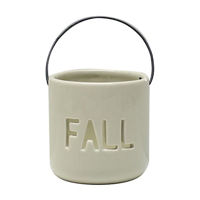 Off-White Dolomite Tealight Candle Holder