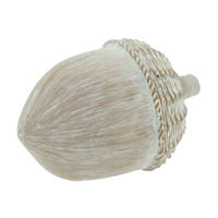 Brown & White Resin Whitewashed Acorn Tabletop Decor
