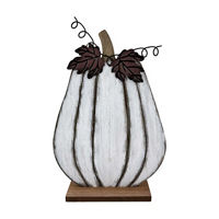 Multicolor MDF Tall Pumpkin Tabletop Decor, 10x13 in