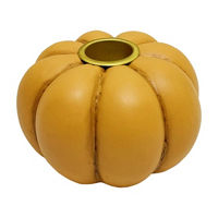 Orange Pumpkin Candle Holder