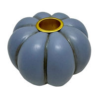 Blue Pumpkin Candle Holder