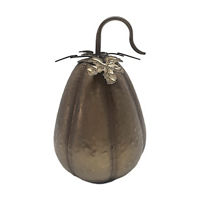 Bronze Metal Tall Pumpkin Decor