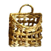 Small Handwoven Natural Hanging Basket
