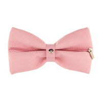 Dusty Pink Bow-Shaped Pencil Pouch