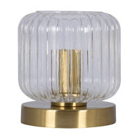 Summer Clear Glass Uplight Lamp, 6x5.5 in