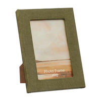 Green Fabric Picture Frame, 4x6 in