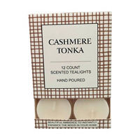 Cashmere Tonka Scented Tealight Candles, 12 ct