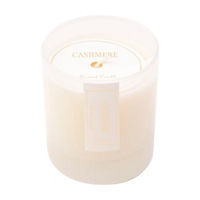 White Cashmere Scented Glass Candle, 8 oz