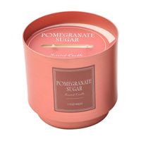 Iridescent Pomegranate Sugar Glass Scented Candle, Orange, 17