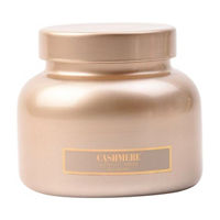 Cashmere Scented Tan Glass Jar Candle with Glass