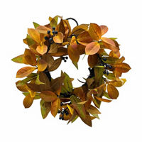 Berry Leaf Wreath, 10 in