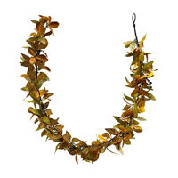Fall Harvest Faux Leaf & Berry Garland, 60 in