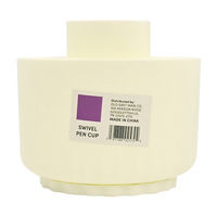 Back To School White Swivel Pen Cup