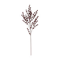 Harvest Red Plastic Foliage Stem, 37 in