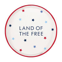 "Land of the Free" Traditional Plate, 8.25 in,