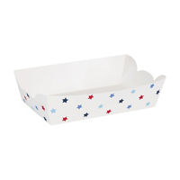 Patriotic Paper Hot Dog Tray, 8 ct