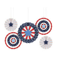 Unique Party Paper Fan Kit, 5 ct