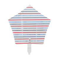 Patriotic Striped Foil Star Balloon, 18 in