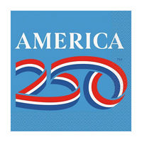 Patriotic Red, White and Blue 250th Luncheon Napkins,