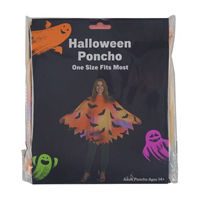 Halloween Tie-Dye Poncho Costume, 3 Assorted Styles