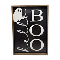 Halloween 3D "Hello Boo" Wall Sign