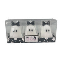 Halloween Harvest Ghost Figural Candle Décor, 3 pk
