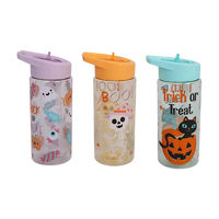 Halloween Single Wall Bottle, 16 fl oz, 3 Assorted Designs