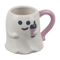 Halloween Harvest Cute Ghost Shaped Coffee Mug