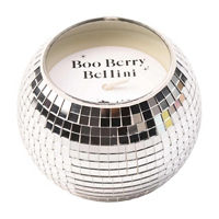 10OZ Discoball Candle Silver
