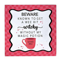 Halloween Pink Witchy Boxtop Decor