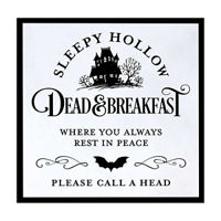 Halloween Black Sleepy Hollow Bat Boxtop Decor