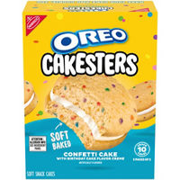 OREO Cakesters Confetti Cake Soft Snack Cakes, 5 - 2.02 oz Snack Packs