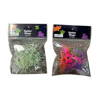 Halloween Plastic Spider Rings, 25 ct, Assorted Colors